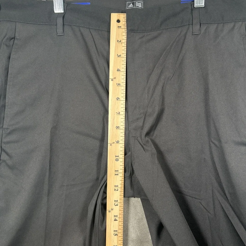 Adidas Golf Pants Black Performance Slash Pockets Mens 38x34(30) Chino AE7006